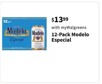 Walgreens 12-pack modelo especial offer