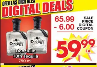 Superior Grocers Don julio 70th tequila offer
