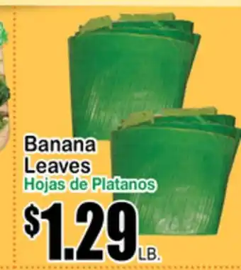 Superior Grocers Banana leaves offer