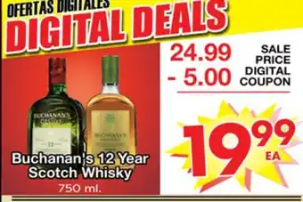 Superior Grocers Buchanan's 12 year scotch whisky offer