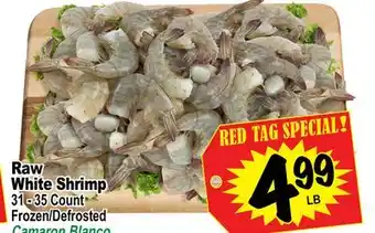 Superior Grocers Raw white shrimp offer