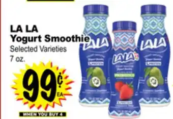 Superior Grocers La la yogurt smoothie offer