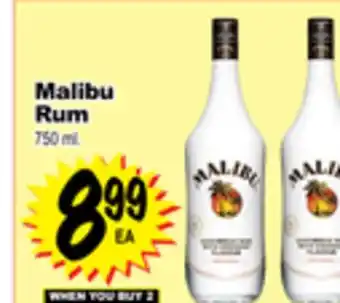 Superior Grocers Malibu rum offer