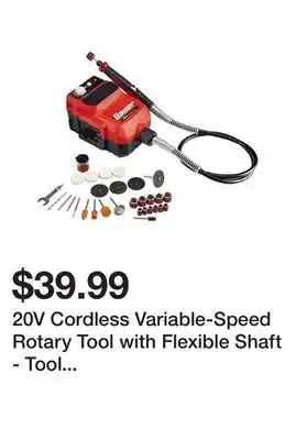 Harbor Freight Tools 20v cordless variable-speed rotary tool with flexible shaft - tool only offer