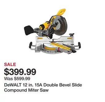 Tractor Supply Company Dewalt 12 in. 15a double bevel slide compound miter saw offer