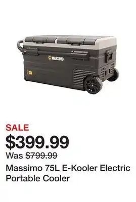 Tractor Supply Company Massimo 75l e-kooler electric portable cooler offer