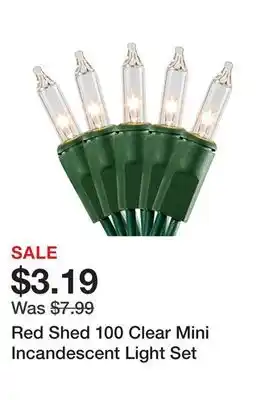 Tractor Supply Company Red shed 100 clear mini incandescent light set offer