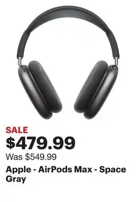 Best Buy Apple - airpods max - space gray offer