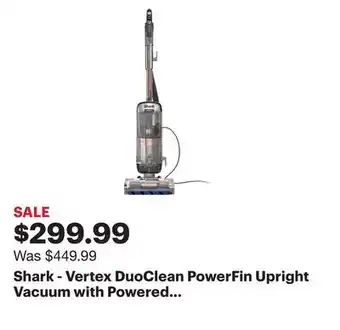 Best Buy Shark - vertex duoclean powerfin upright vacuum with powered lift-away and self-cleaning brushroll - rose gold offer