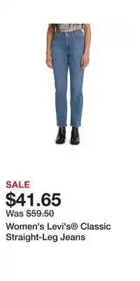 Kohl's Women's levi's classic straight-leg jeans offer