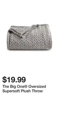 Kohl's The big one oversized supersoft plush throw offer