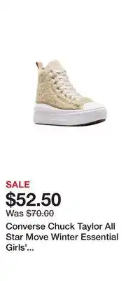 Kohl's Converse chuck taylor all star move winter essential girls' platform sneakers offer