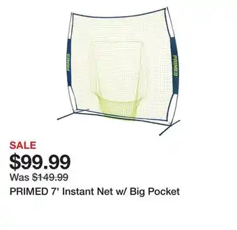 Dick's Sporting Goods Primed 7' instant net w/ big pocket offer