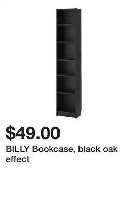 Ikea Billy bookcase, black oak effect offer