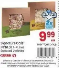 Safeway Signature Cafe Pizza offer