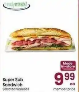 Safeway Super Sub Sandwich offer