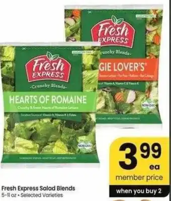 Safeway Fresh Express Salad Blends offer
