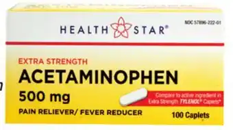 Ocean State Job Lot Health star 500 mg acetaminophen pain reliever, 100 caplets offer