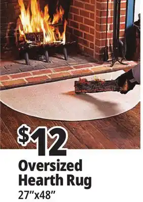 Ocean State Job Lot Oversized hearth rug, 27 x 48 offer