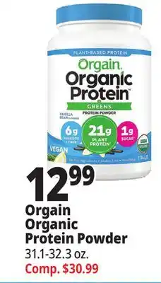 Ocean State Job Lot Orgain organic protein powder offer