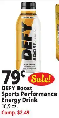 Ocean State Job Lot Defy boost sports performance energy drink offer