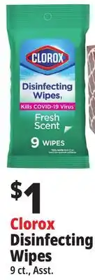 Ocean State Job Lot Clorox disinfecting wipes offer