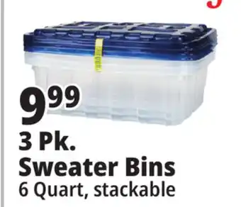 Ocean State Job Lot 3 pk. sweater bins offer