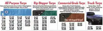 Ocean State Job Lot Truck tarps offer