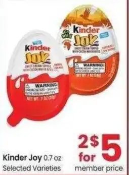 Safeway Kinder Joy offer