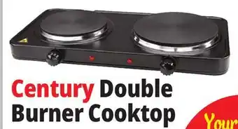 Ocean State Job Lot Century double burner cooktop offer