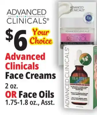 Ocean State Job Lot Advanced clinicals face creams offer