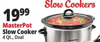 Ocean State Job Lot Masterpot slow cooker, 4 qt offer