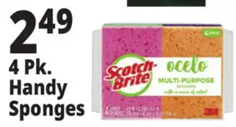 Ocean State Job Lot 4 pk. handy sponges offer