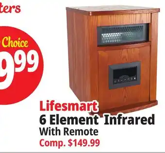 Ocean State Job Lot Lifesmart 6-element smart boost infrared space heater offer