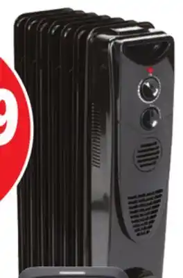 Ocean State Job Lot Century oil-filled radiator heater, black offer
