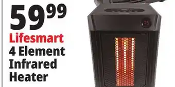 Ocean State Job Lot Lifesmart 4-element infrared heater with remote offer