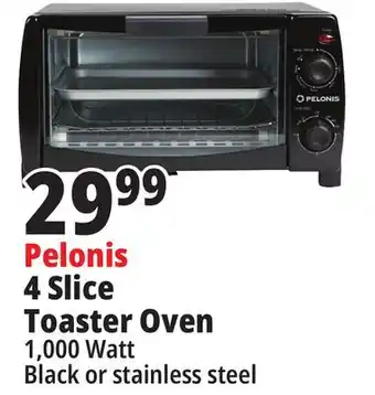 Ocean State Job Lot Pelonis 4 slice black toaster oven offer