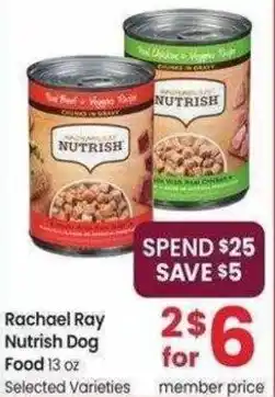 Safeway Rachael Ray Nutrish Dog Food offer