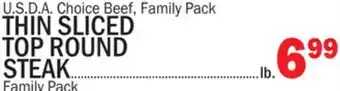 C Town Thin sliced top round steak offer