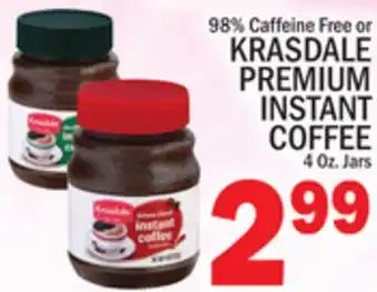 C Town Krasdale premium instant coffee offer