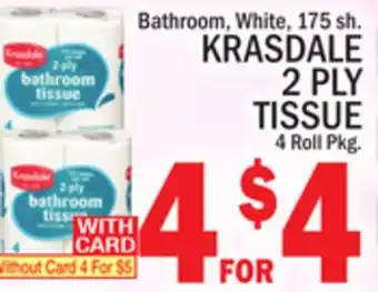 C Town Krasdale 2 ply tissue offer