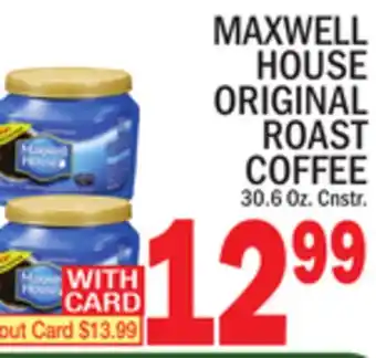 C Town Maxwell house original roast coffee offer