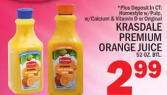 C Town Krasdale premium orange juice offer