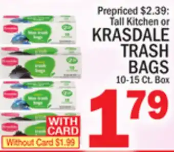 C Town Krasdale trash bags offer
