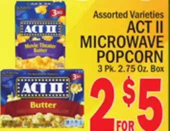 C Town Act ii microwave popcorn offer