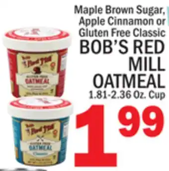 C Town Bob's red mill oatmeal offer