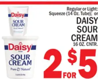 C Town Daisy sour cream 16 oz. cntr offer