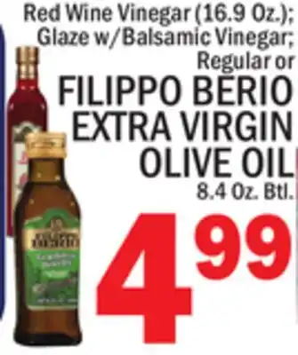 C Town Filippo berio extra virgin olive oil 8.4 oz. btl offer