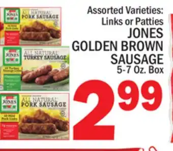 C Town Jones golden brown sausage offer