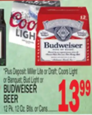 C Town Budweiser beer offer